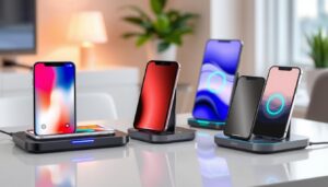 Bases de carga inalámbrica con alarma