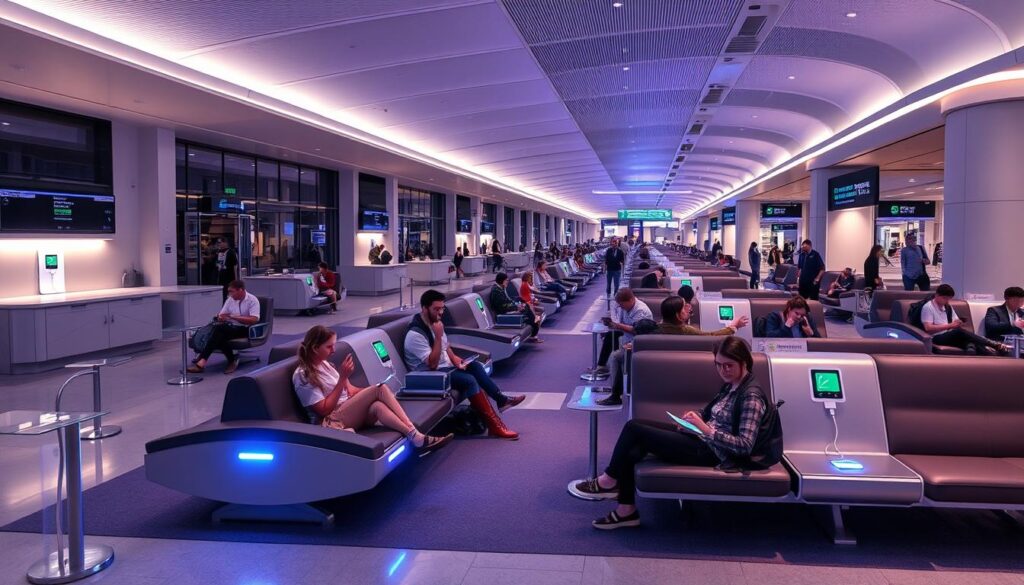 Carga inalámbrica en aeropuertos