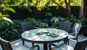 Carga inalámbrica en mobiliario de jardín