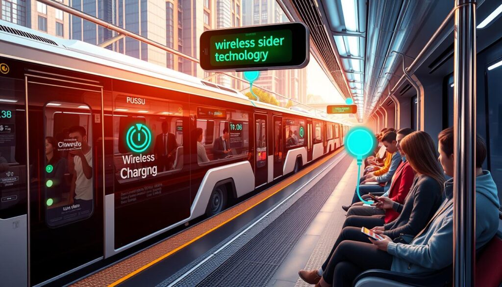 Carga inalámbrica en transporte público