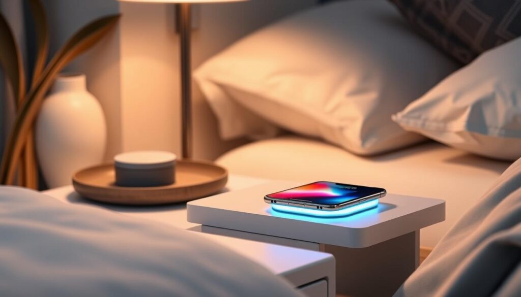 Cargadores inalámbricos con luz nocturna