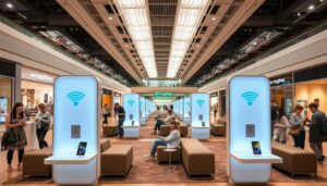 Cargadores inalámbricos para centros comerciales