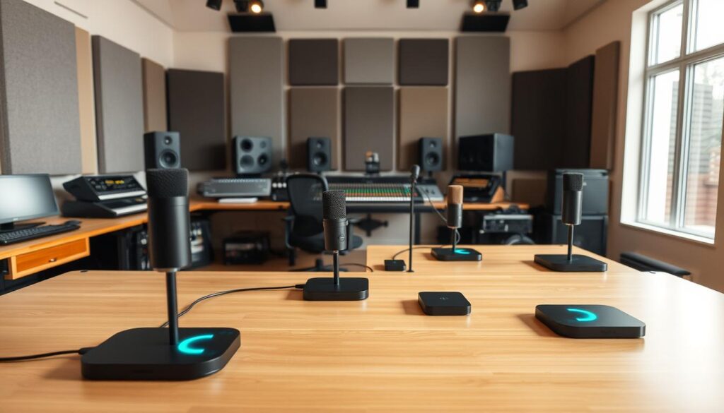 Carga inalámbrica en estudios de grabación