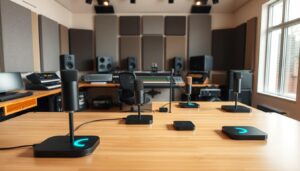 Carga inalámbrica en estudios de grabación