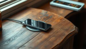 Carga inalámbrica en mobiliario vintage