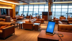 Carga inalámbrica en salas VIP