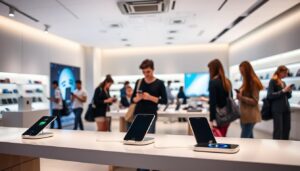 Carga inalámbrica en tiendas de tecnología