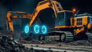 Carga inalámbrica en maquinaria pesada