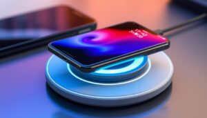 base carga iluminada inalámbrica