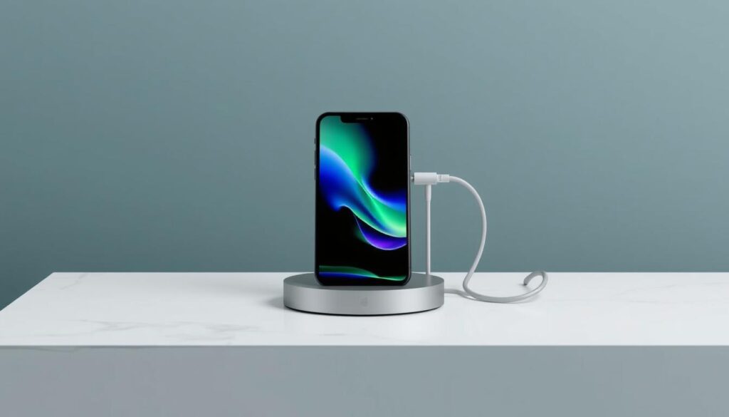 cargador inalámbrico minimalista