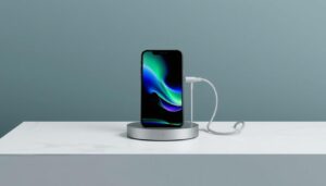 cargador inalámbrico minimalista